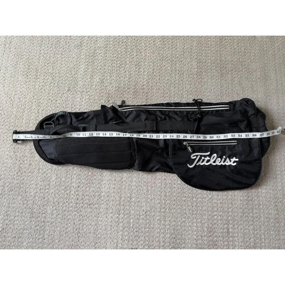 Titleist Black Sunday Carry Golf Bag Multiple Pockets *NO STRAP - Picture 8 of 9